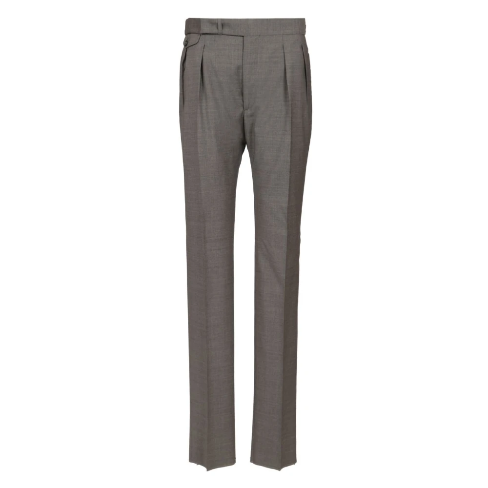 Tagliatore Men's Gray Trousers - Suit Trousers - Xl - Trousers