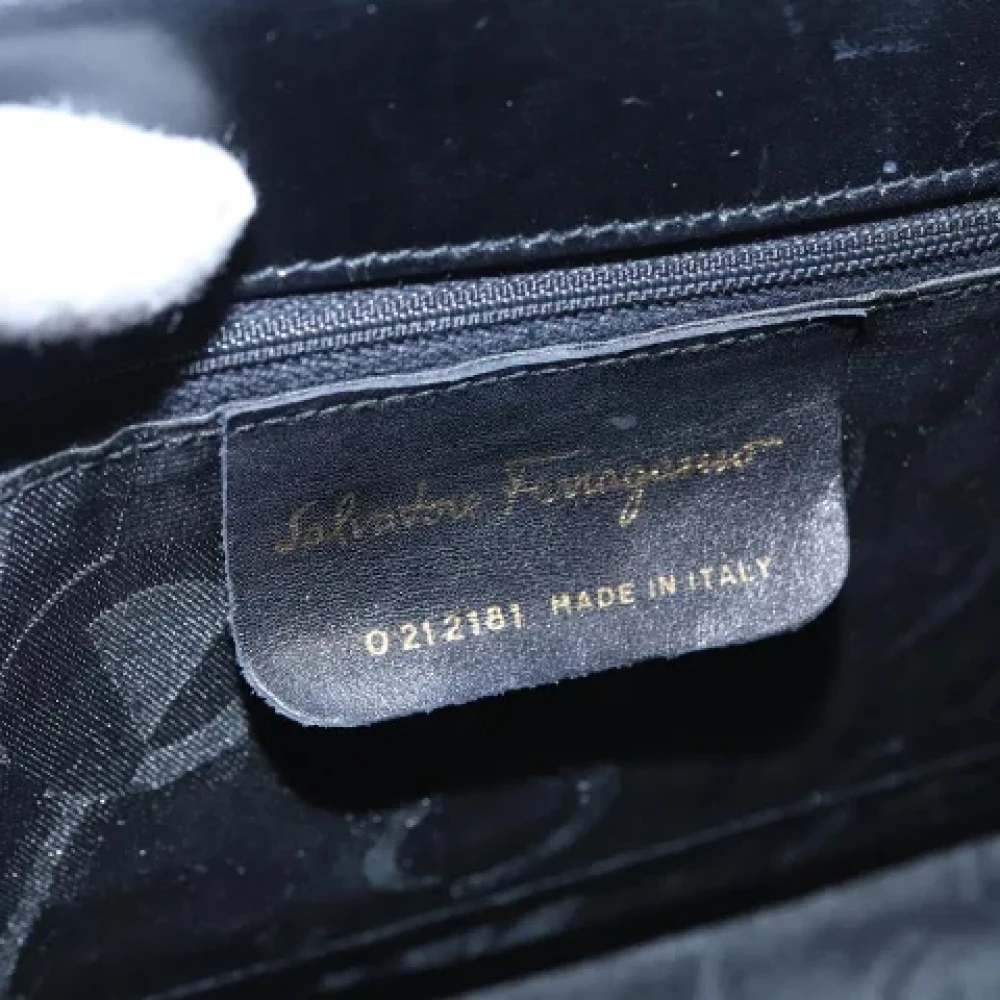 Salvatore Ferragamo Pre-owned Leather handbags Black Dames