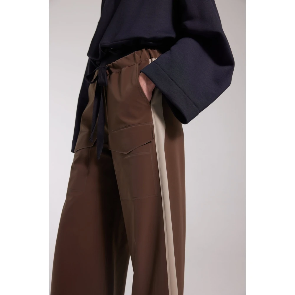 Stutterheim Gestreepte Waterdichte Broek Brown Dames