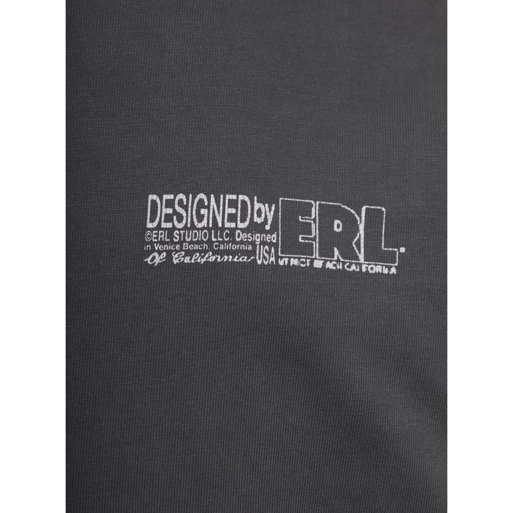 ERL Zwarte Longsleeve Gebreide Trui Black Heren