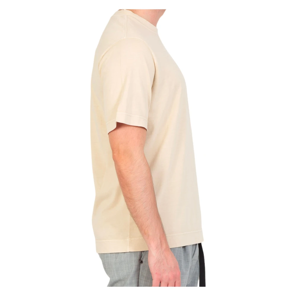 Circolo 1901 Alba Garment Dyed Jersey Tee Beige Heren