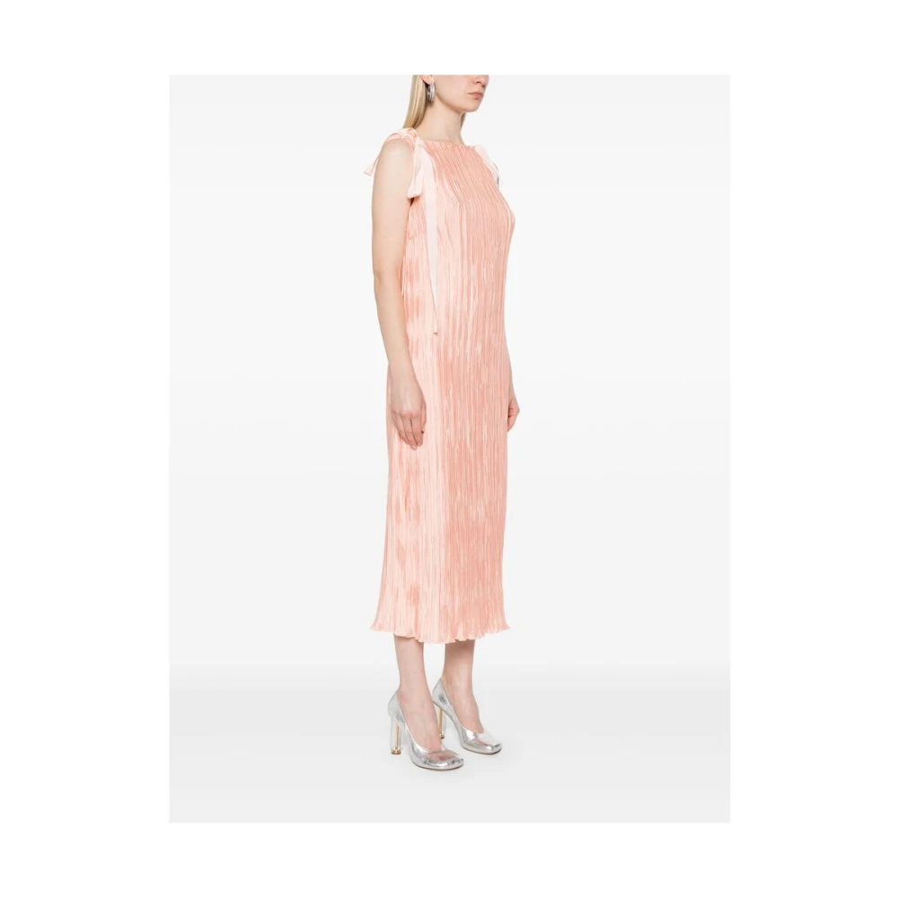 Anna October Perzikroze Boothals Jurk Pink Dames