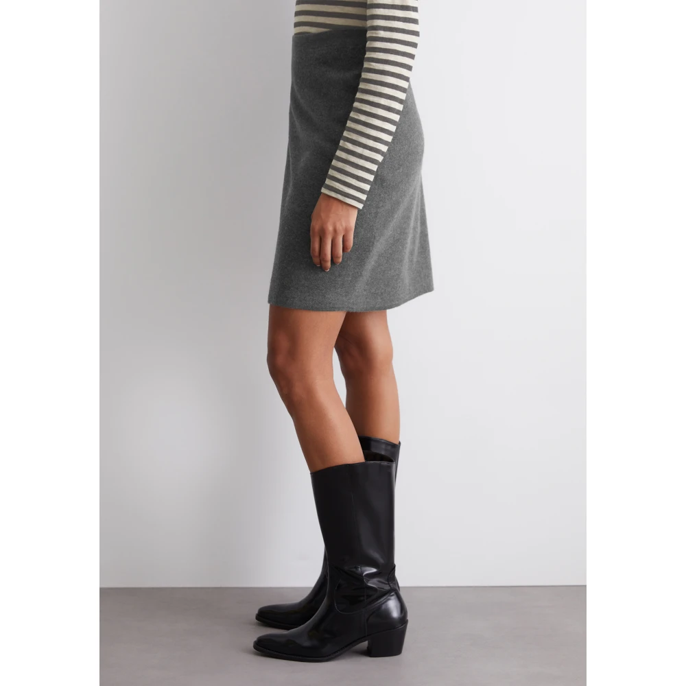 Marc O'Polo Wollen minirok gevormd Gray Dames