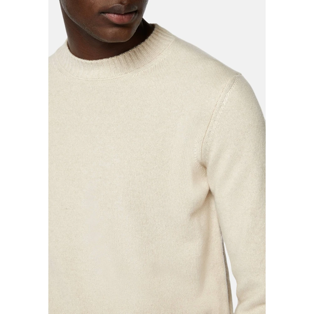 Boggi Milano Crew Neck Jumper Beige Heren