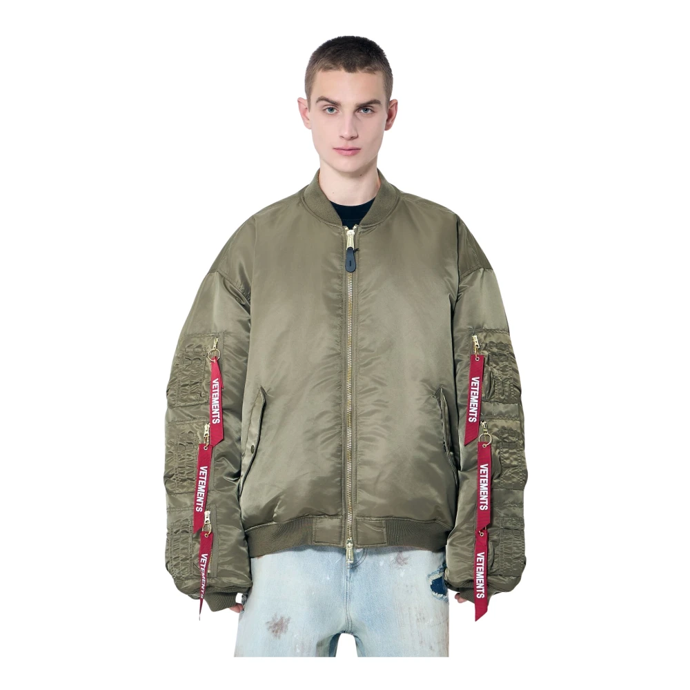 Vetements Omkeerbare Cargo Bomberjas Green Heren
