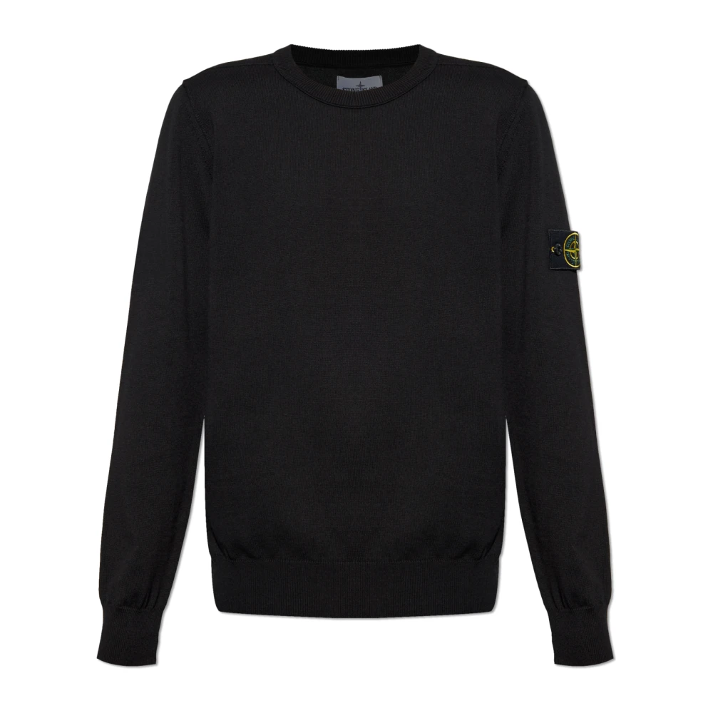 Stone Island Tröja med logotyp Black, Herr