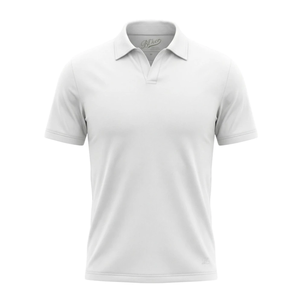Bl'ker White Polo Shirts, Male, 2XL, Polo