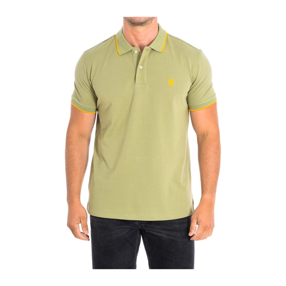 U.s. Polo Assn. Men's Green Polo Shirts, M, Polo Shirt