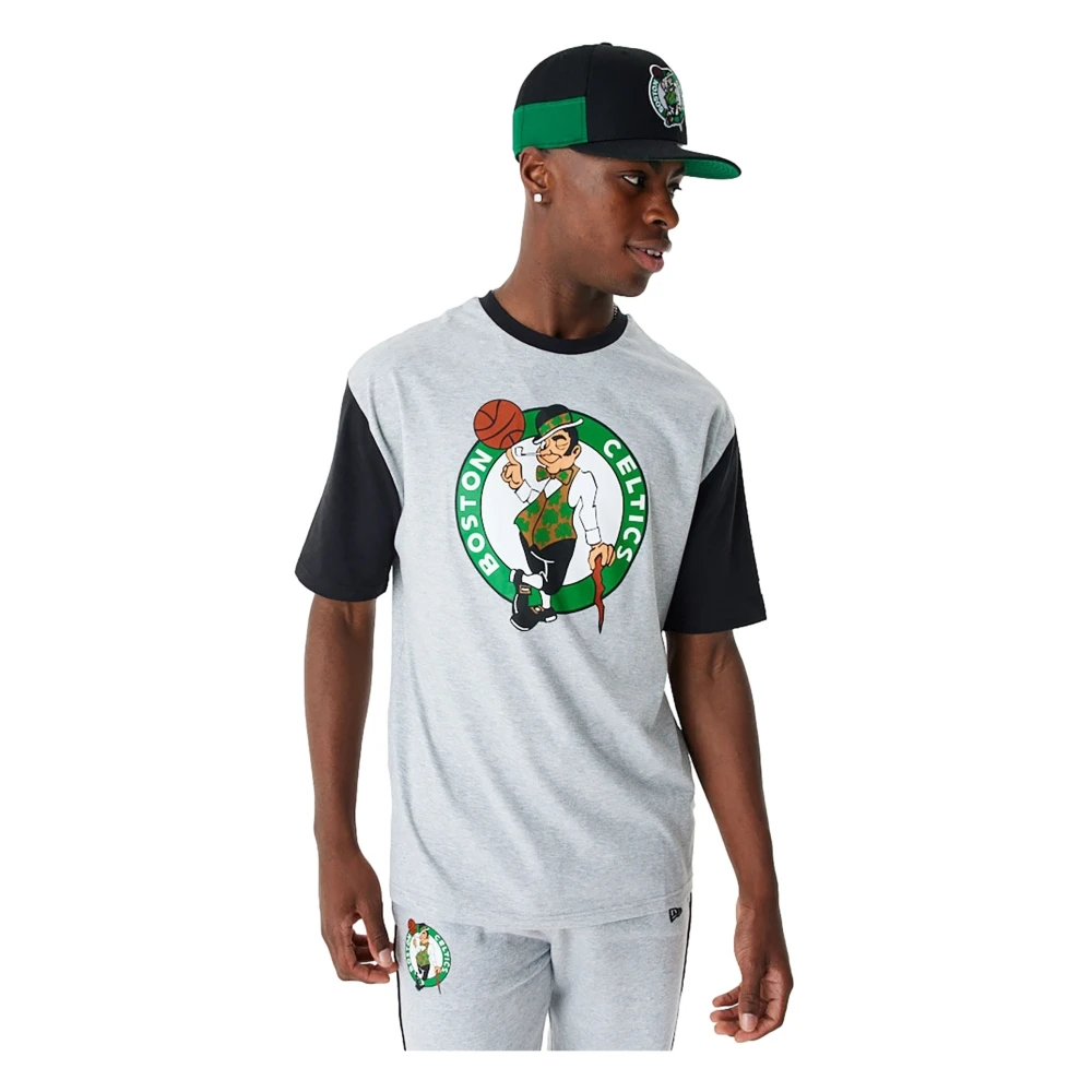 new era Celtics NBA Grijze T-shirt Gray Heren
