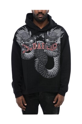 sweat-a-capuche-imprime-dragon
