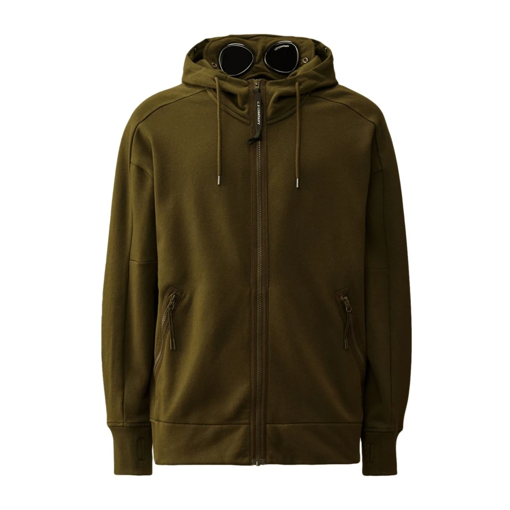 C.P. Company Groene rits hoodie met bril Green Heren
