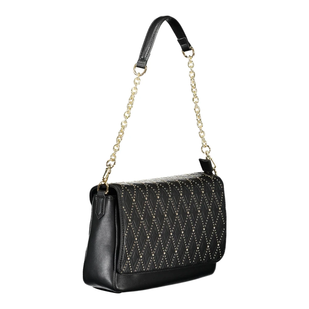 Valentino by Mario Valentino Zwarte schoudertas met kettingriem Black Dames