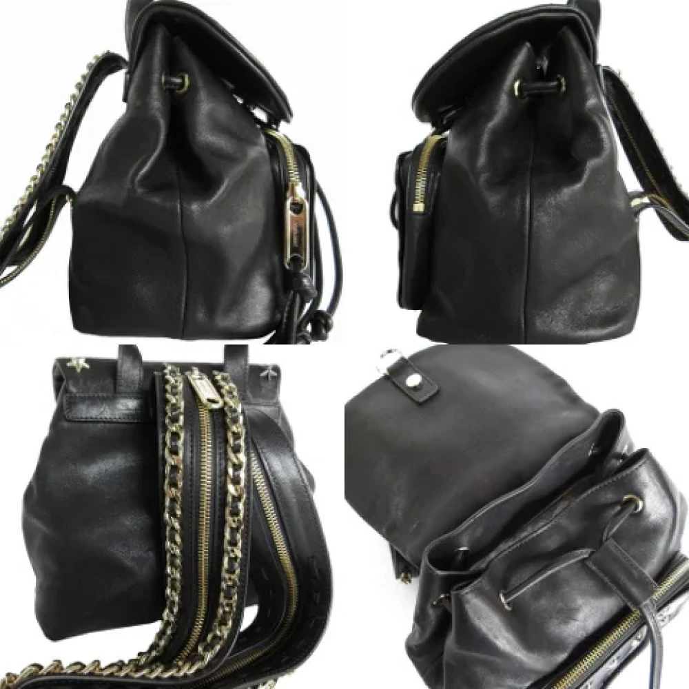 Jimmy Choo Pre-owned Leather backpacks Black Dames