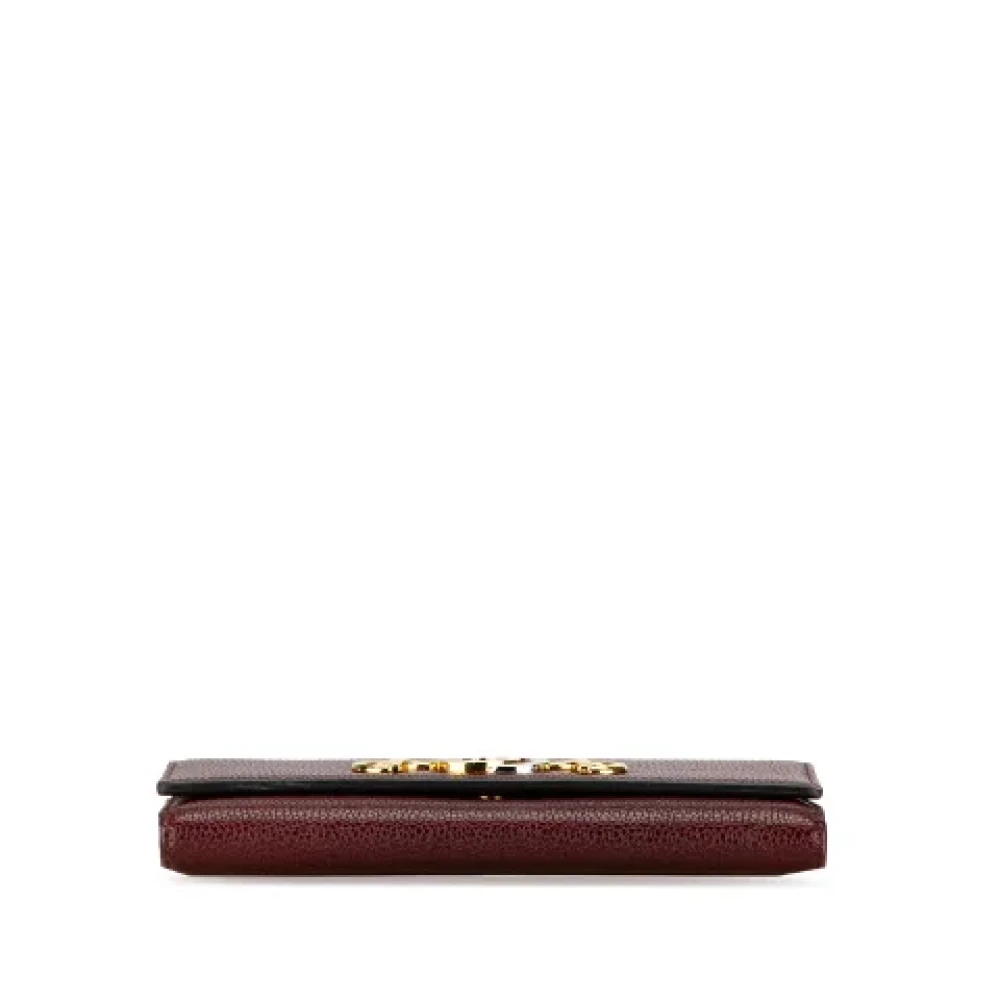 Gucci Vintage Pre-owned Leather wallets Red Dames