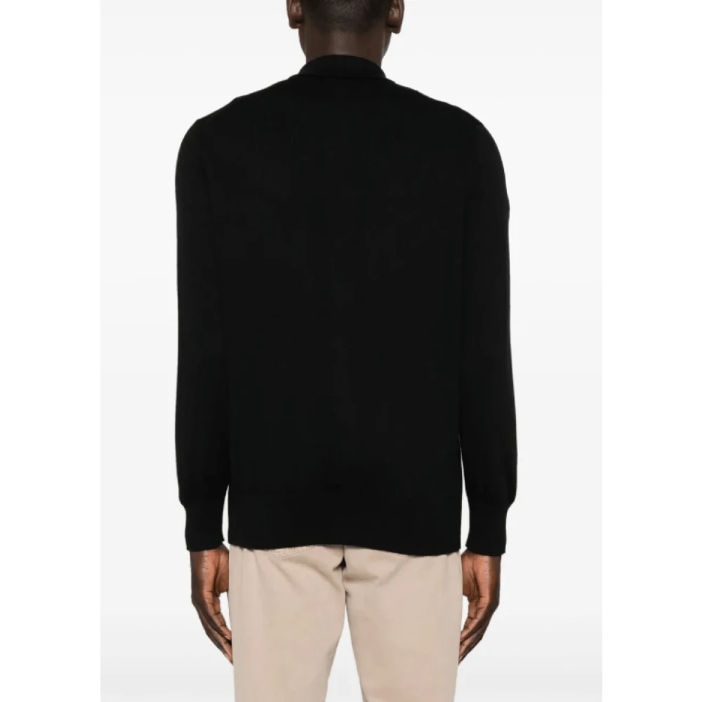 BRUNELLO CUCINELLI Zwarte Gebreide Katoenen Vest Black Heren