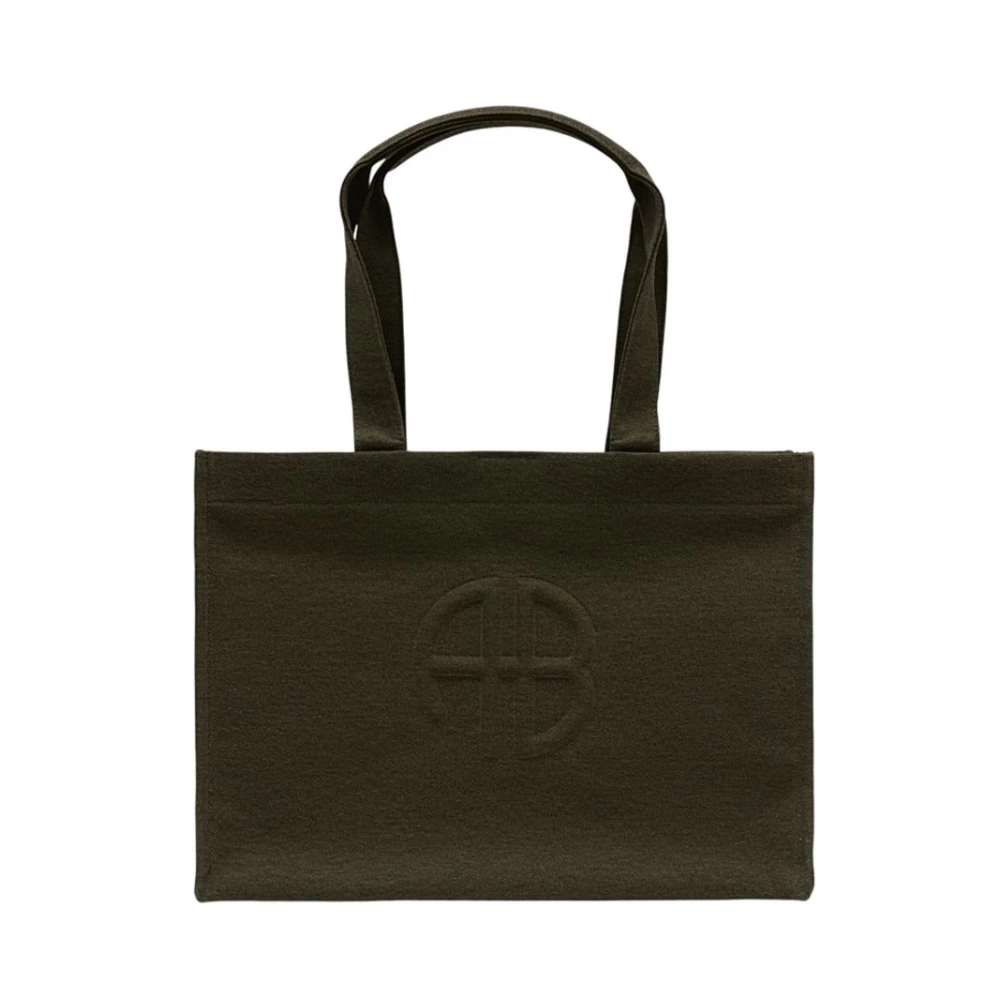 Anine Bing Women's Green Shopping Bags, One Size, Lara Shopping Bag