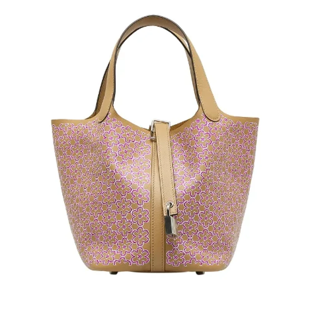 Hermès Vintage Pre-owned Leather handbags Brown Dames