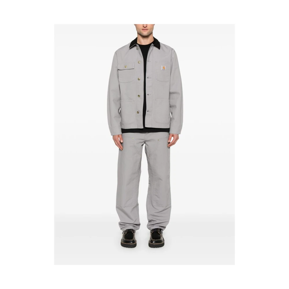 Carhartt WIP Cool Grey Verborgen Rits Broek Gray Heren