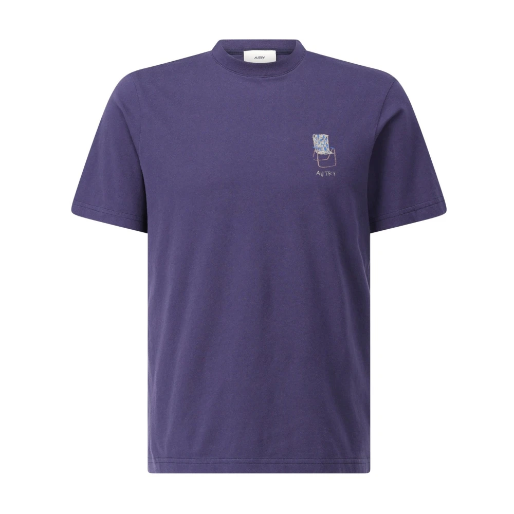 Autry T-shirt met logo-print Blue Heren