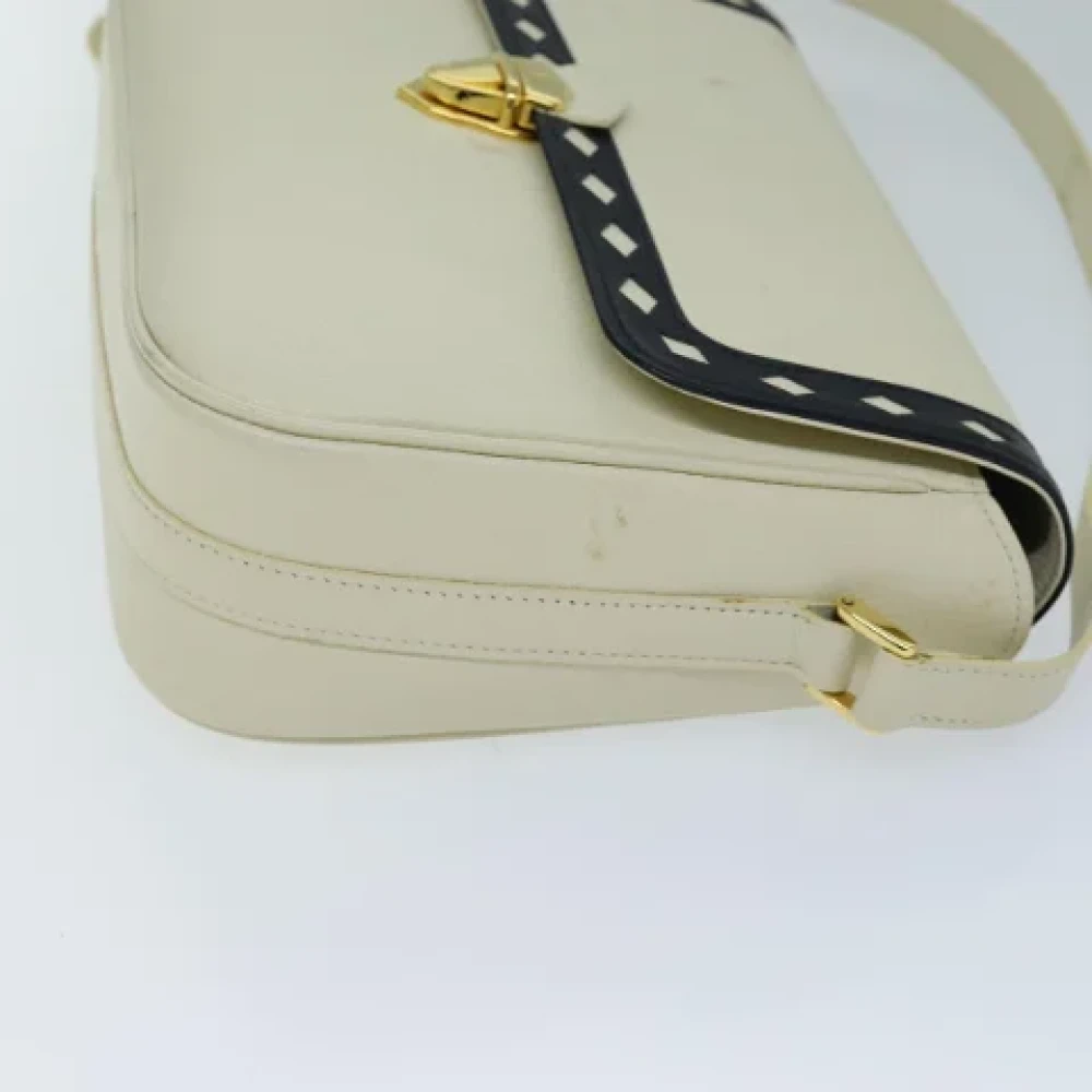 Yves Saint Laurent Vintage Pre-owned Leather shoulder-bags Beige Dames