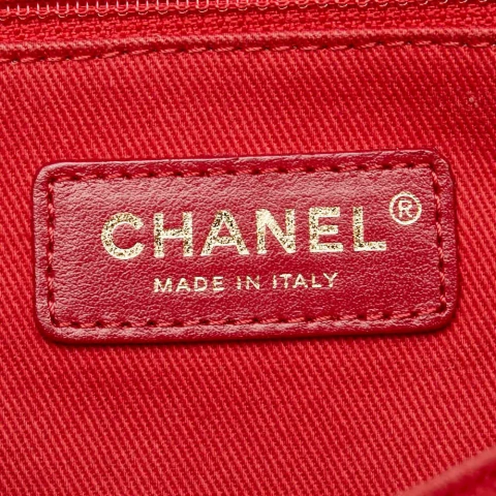 Chanel Vintage Pre-owned Canvas chanel-bags Red Dames