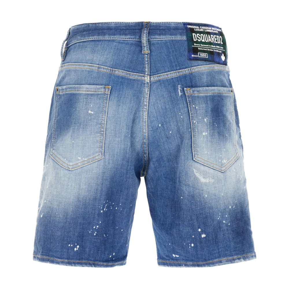 Dsquared2 Stijlvolle Bermuda Shorts voor Mannen Blue Heren