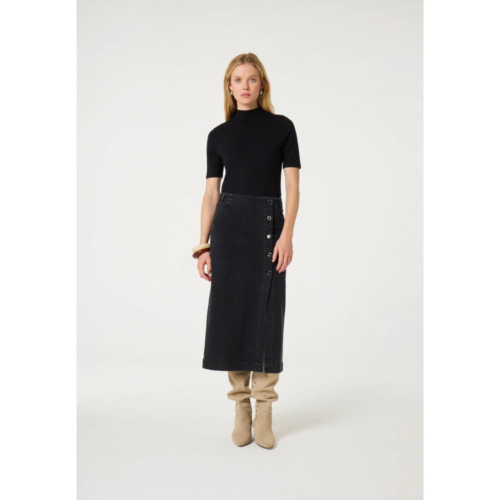 Fabienne Chapot Jada Short Sleeve Top Black Dames