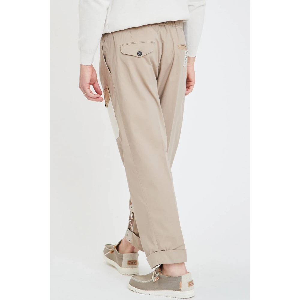 White Sand Lange Broek Beige Heren