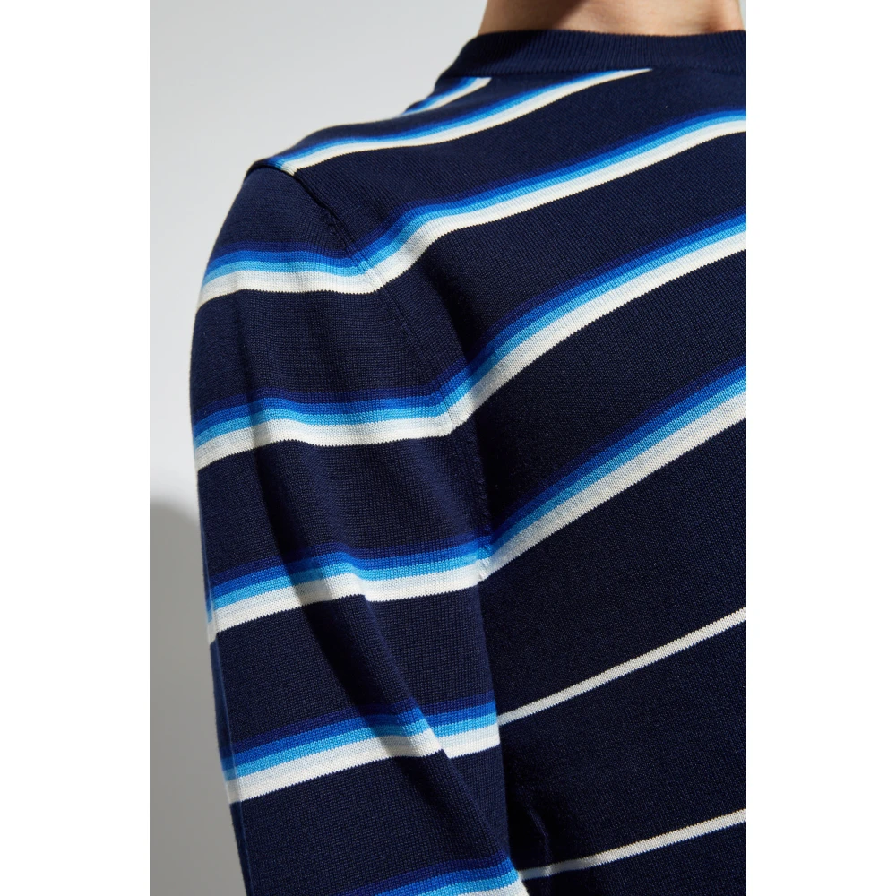 Paul Smith Gestreept patroon trui Blue Heren