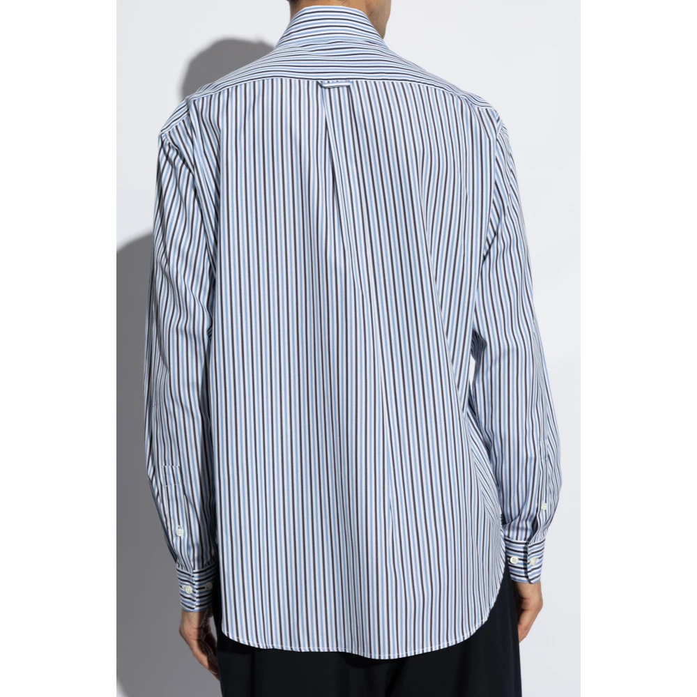 Palm Angels Gestreept patroon overhemd Blue Heren