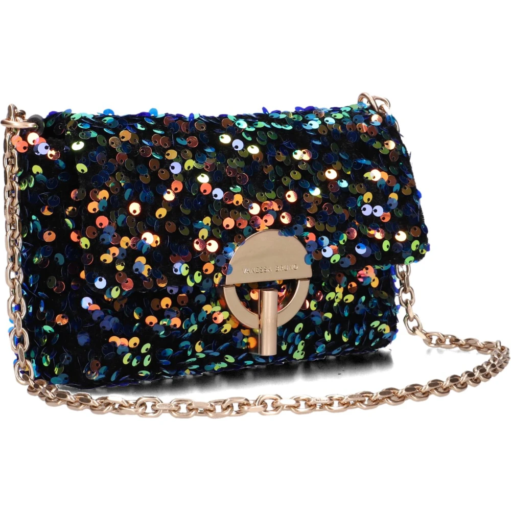 Vanessa Bruno Kleurrijke Pailletten Crossbody Schoudertas Multicolor Dames