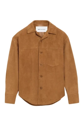 Goat Suede Buttoned Overshirt