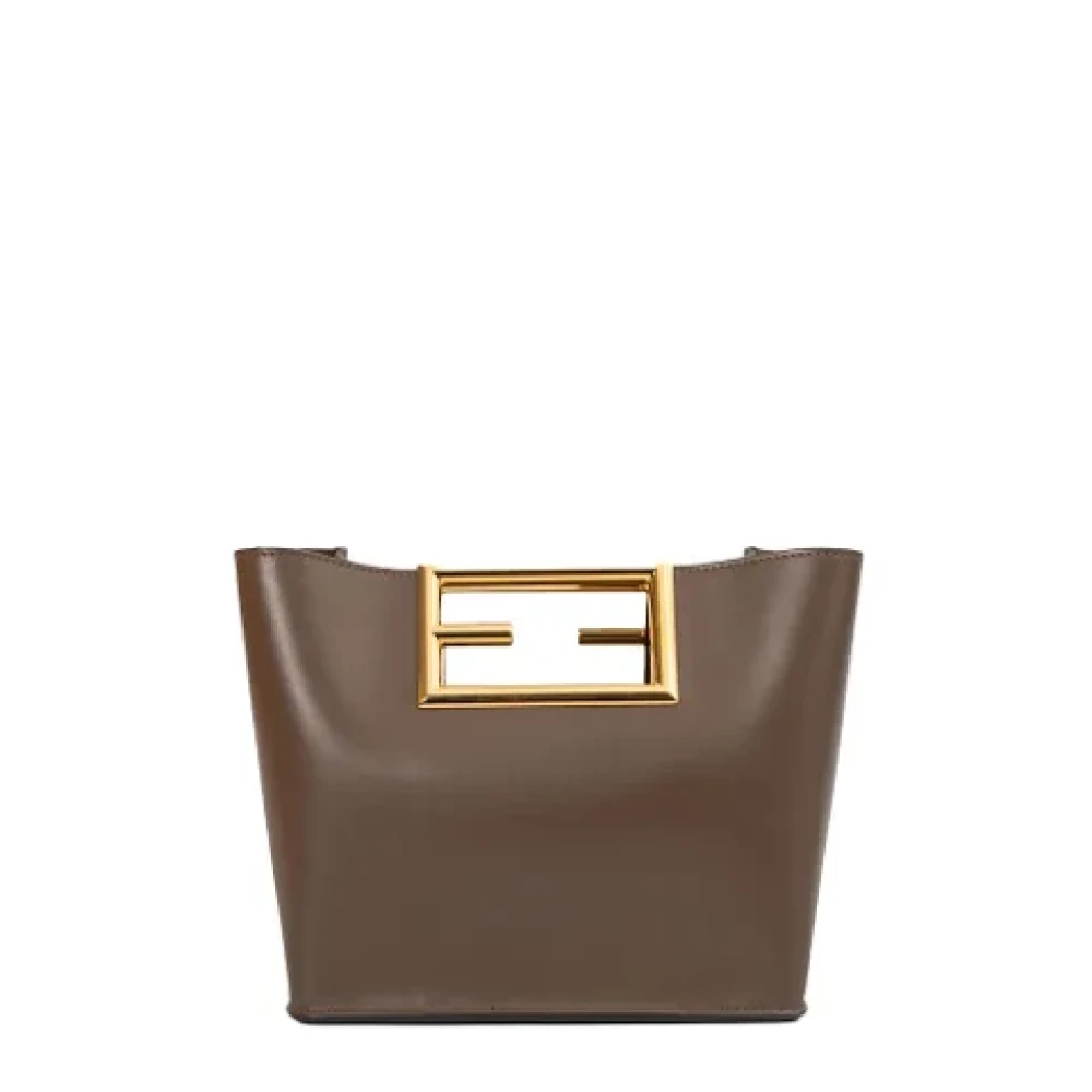 Fendi Vintage Pre-owned Leather fendi-bags Brown Dames