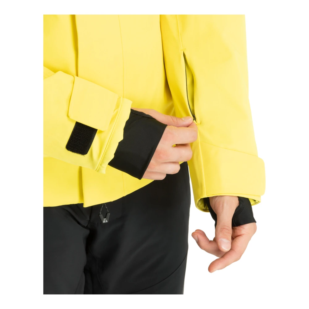 Emporio Armani EA7 Multikleur Ski Jas met Logo Details Yellow Heren