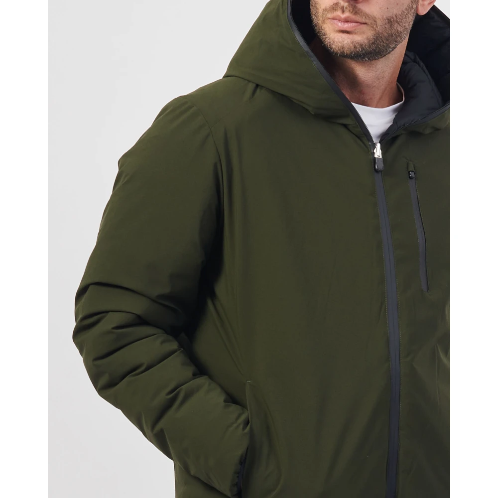 Save The Duck Omkeerbare Groene Jas met Rits Green Heren