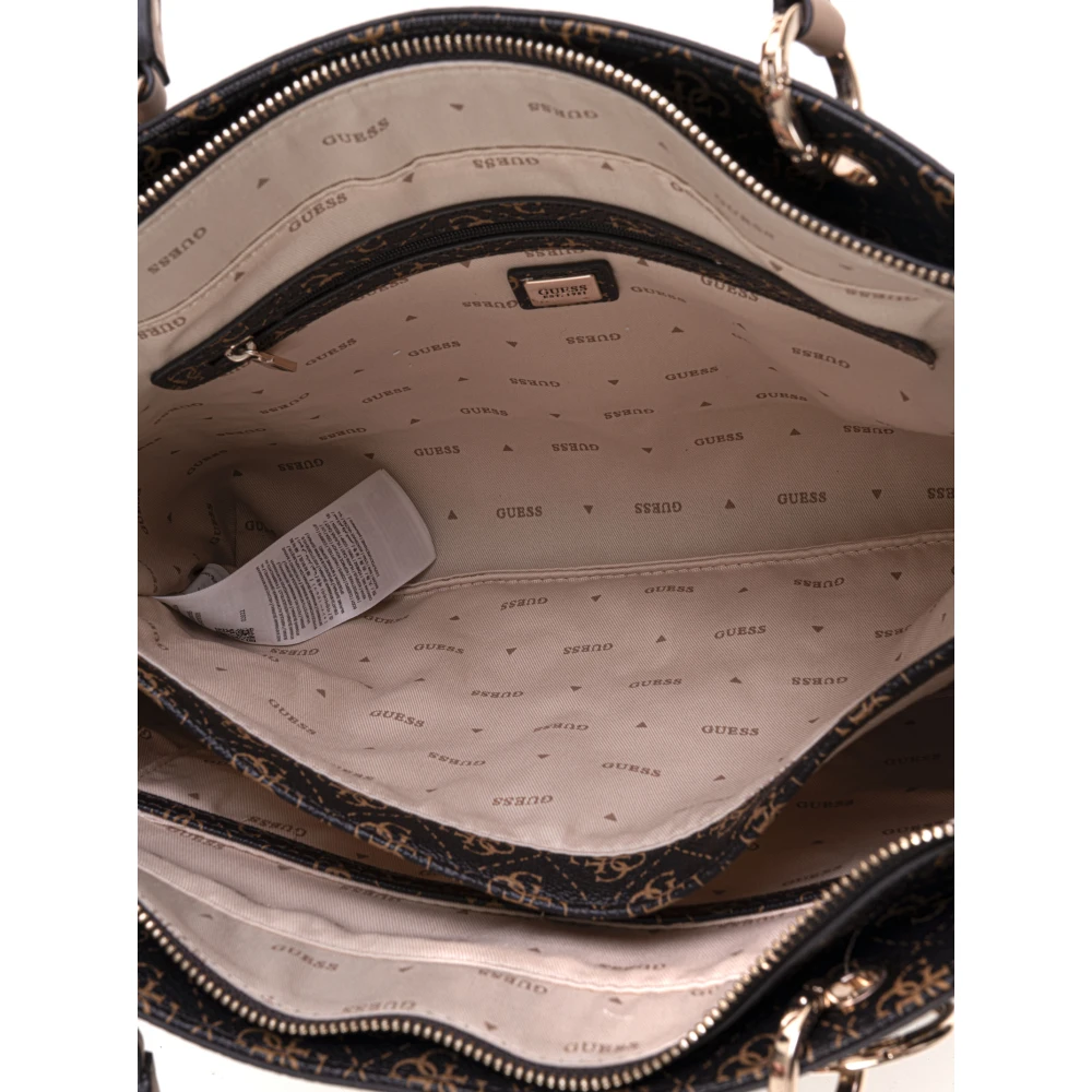 Guess Noelle Shopper Tas met Ritssluiting Brown Dames