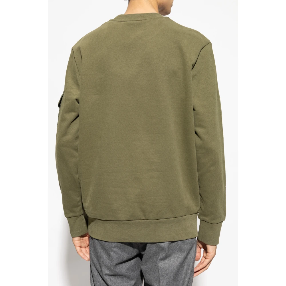 Moncler Sweatshirt met logo Green Heren
