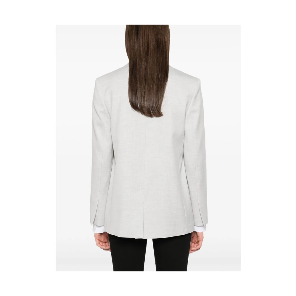 Calvin Klein Grijze Knoopjas met Schoudervullingen Gray Dames