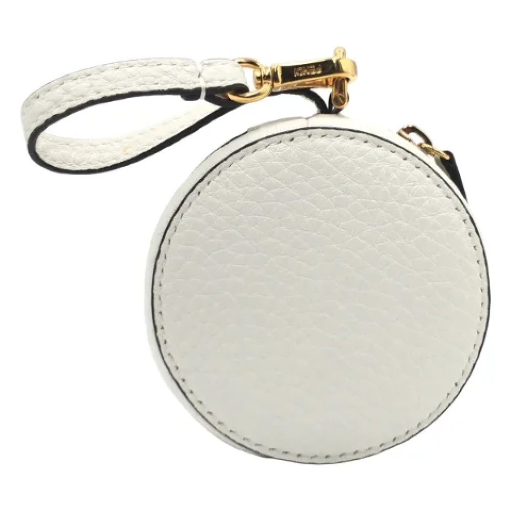 Fendi Vintage Pre-owned Canvas shoulder-bags White Dames