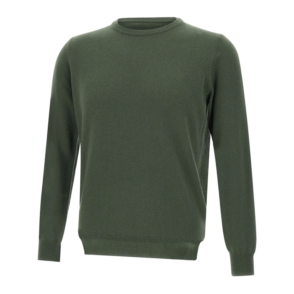 Kangra Men's Green Cashmere Knitwear, 3XL, Cashmere Military Jumper