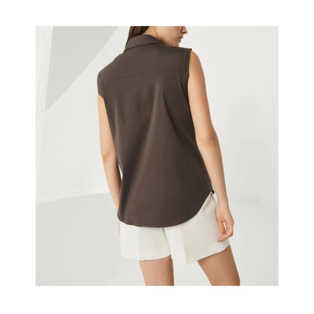 BRUNELLO CUCINELLI Bruine Overhemden voor Mannen Brown Dames