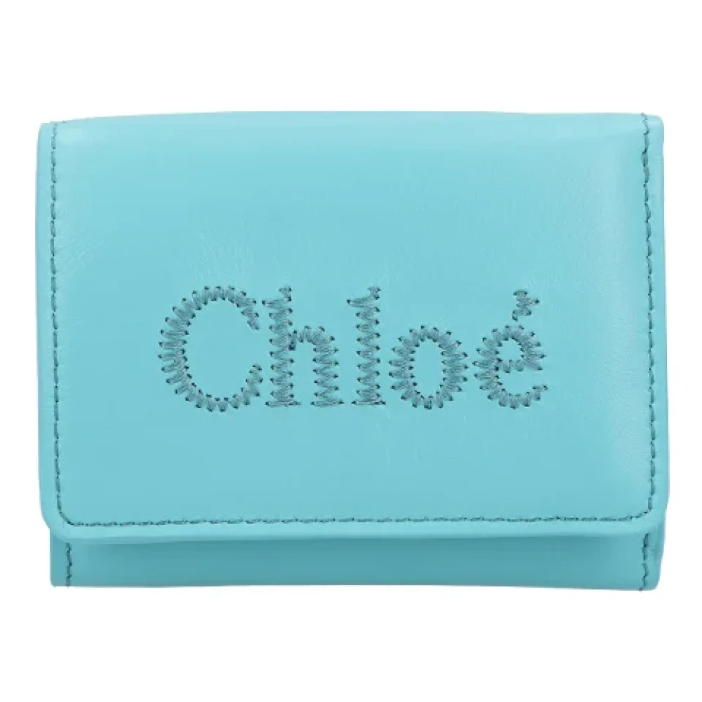 Chloé Leather wallets Blue Dames