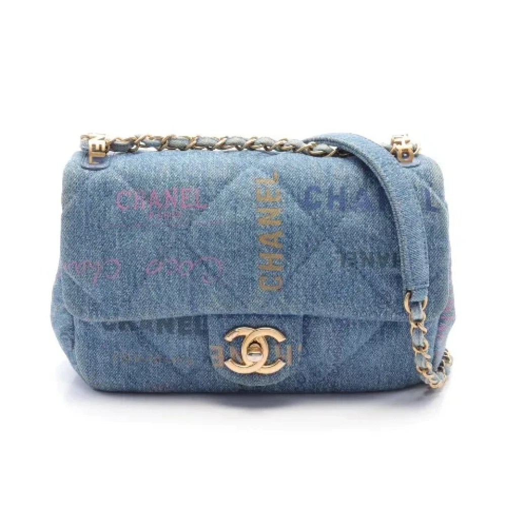 Chanel Vintage Pre-owned Denim chanel-bags Blue Dames