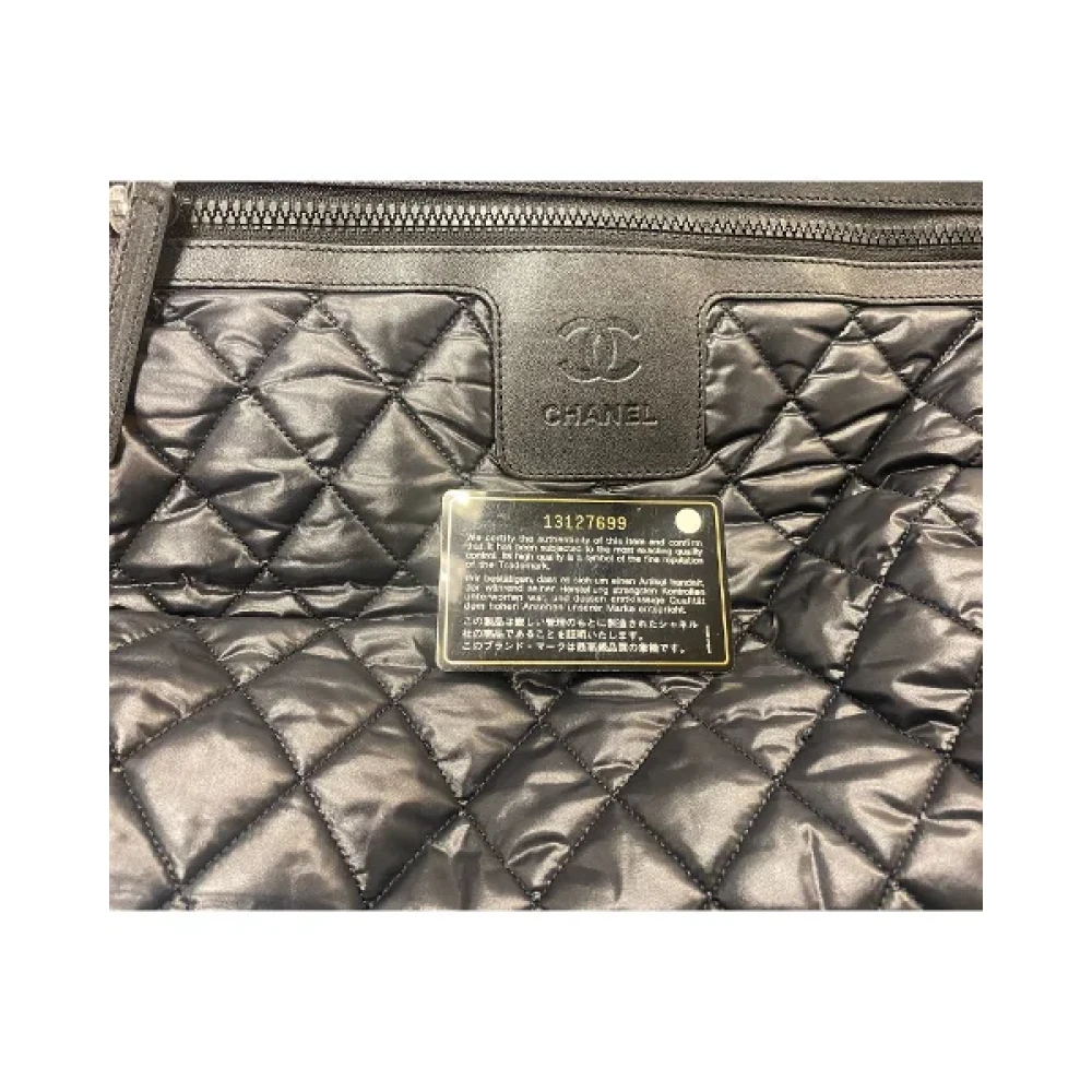 Chanel Vintage Pre-owned Nylon handbags Black Dames
