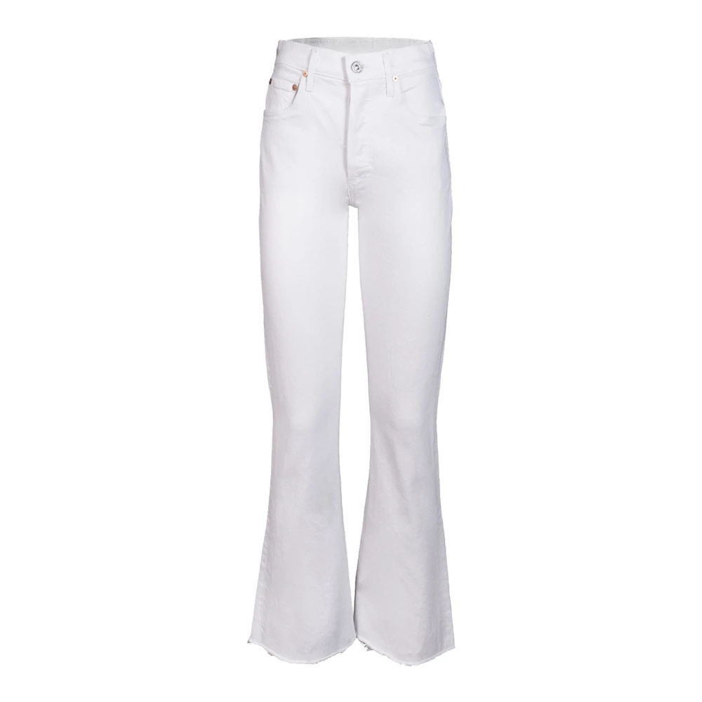 Citizens of Humanity Denim Isola Cropped Witte Jeans White Dames