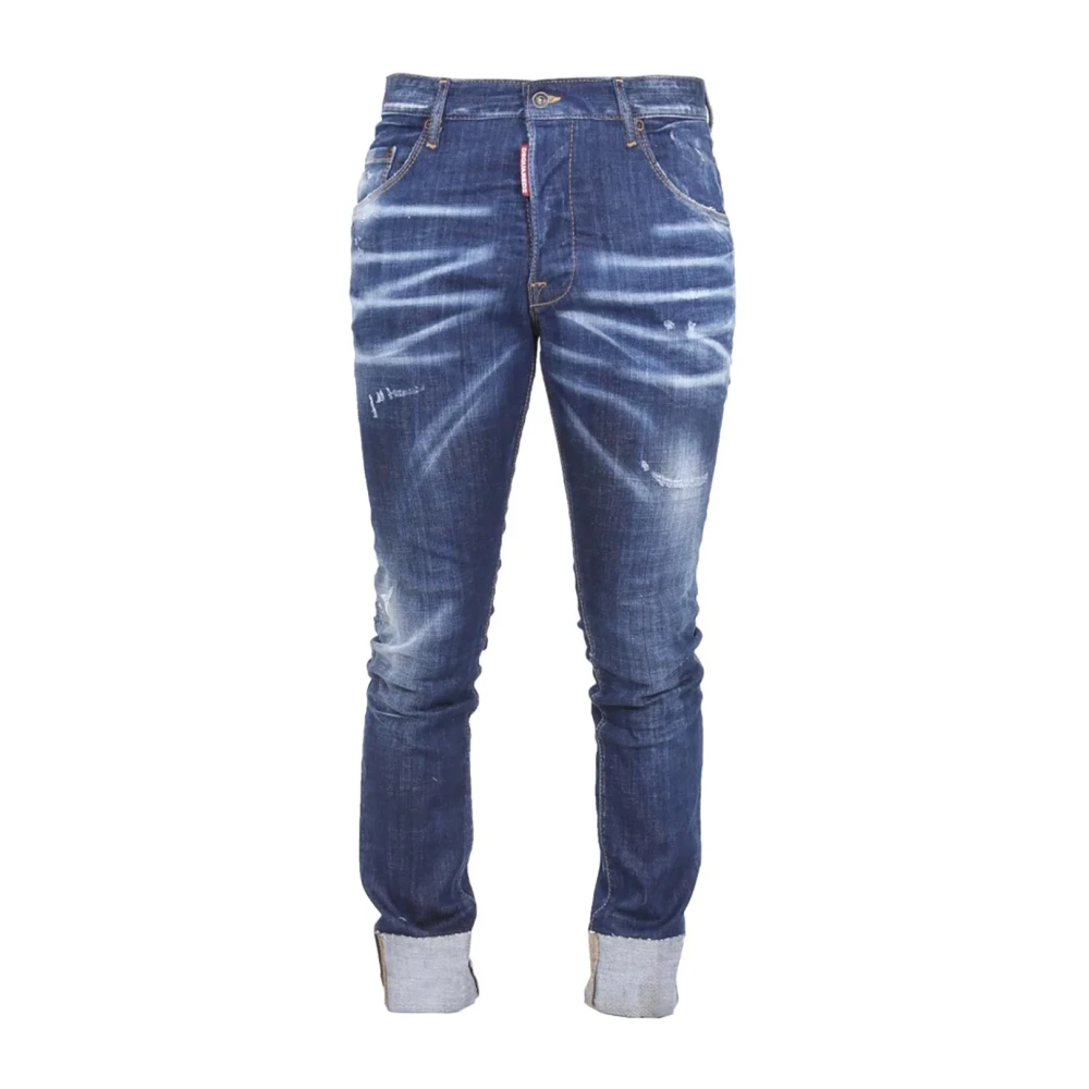Dsquared2 Slim Fit Blauwe Jeans Blue Heren
