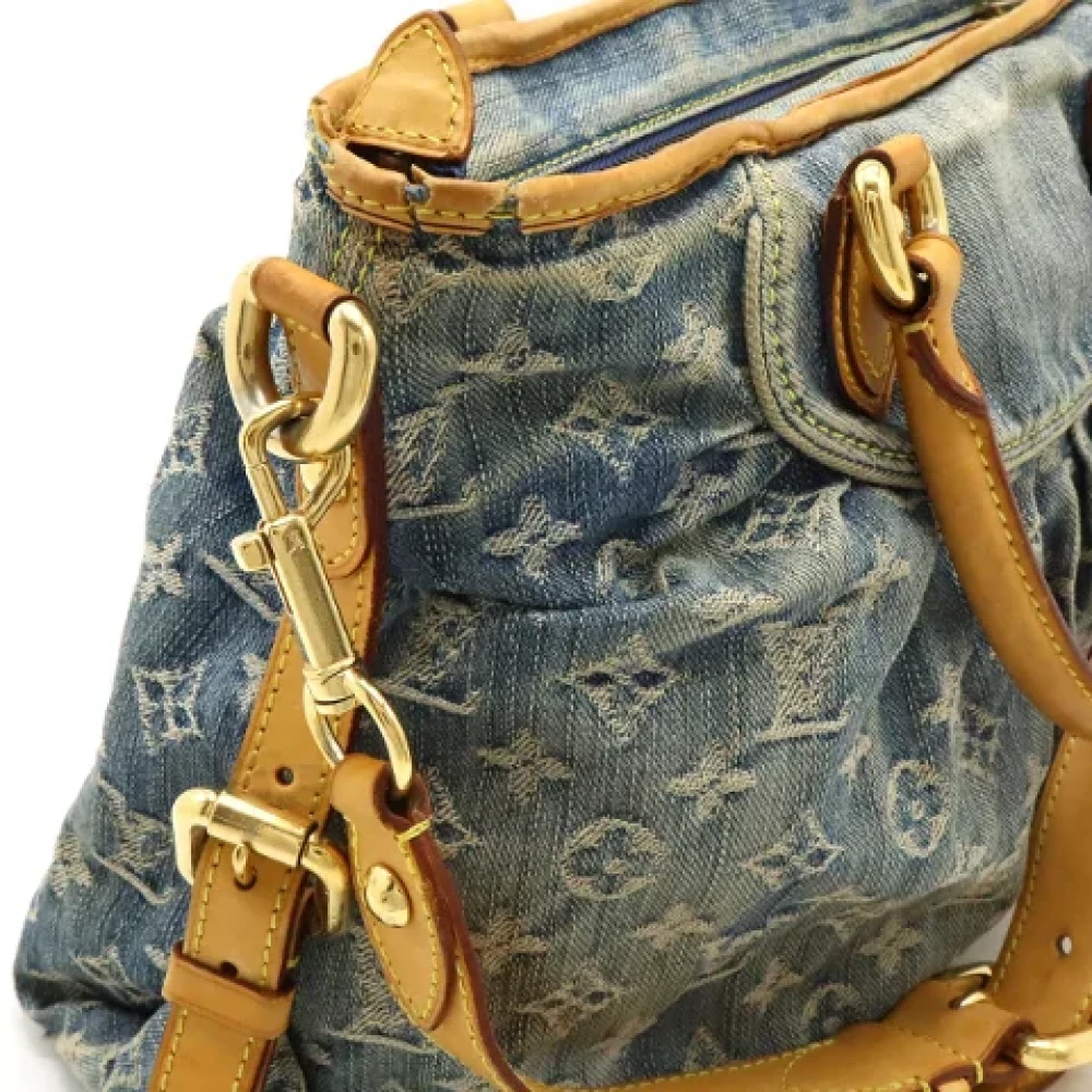 Louis Vuitton Vintage Pre-owned Denim louis-vuitton-bags Blue Dames