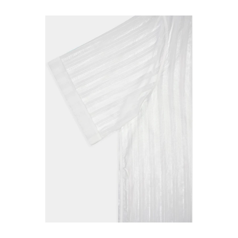 Givenchy Gestreept katoenen voile overhemd White Heren