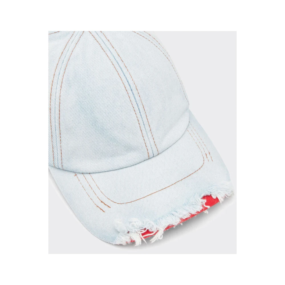 Diesel Lichte Denim Versleten Klep Pet Blue Unisex