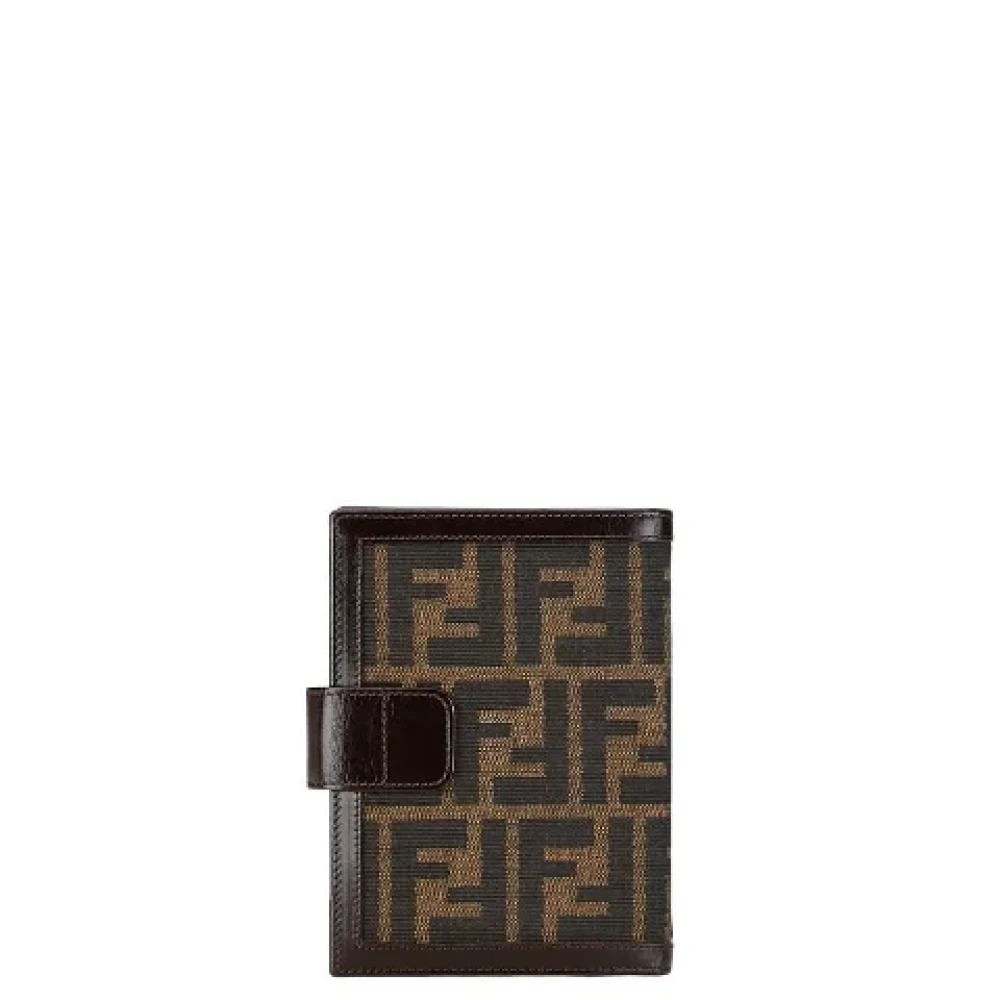 Fendi Vintage Pre-owned Canvas home-office Brown Dames